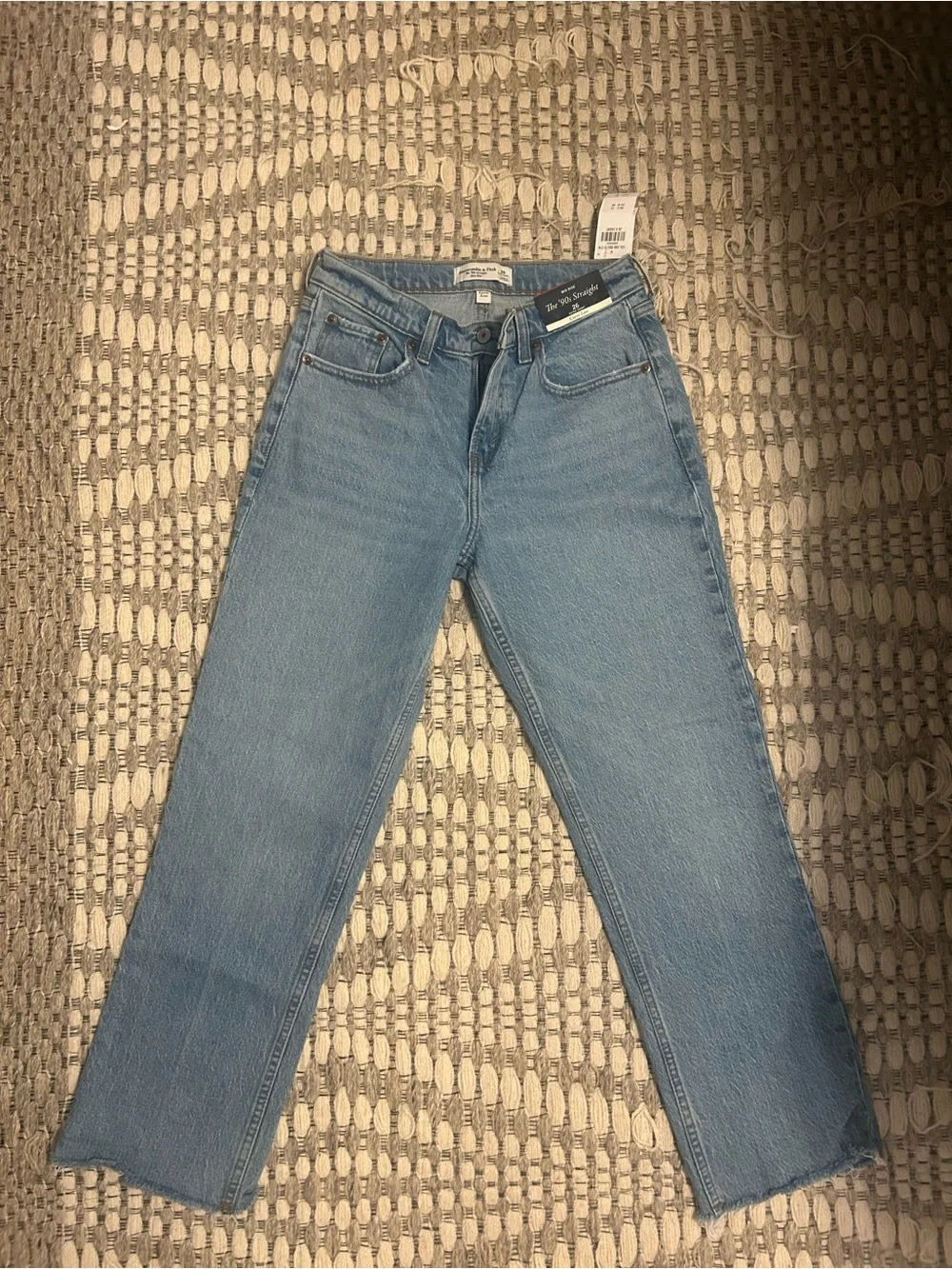 Abercrombie The 90’s Straight Mid Rise Denim Jeans - Picture 5 of 6